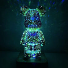 Load image into Gallery viewer, 5D Fireworks Bear Lamp