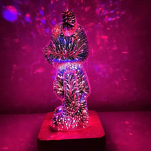 Load image into Gallery viewer, 5D Fireworks Bear Lamp