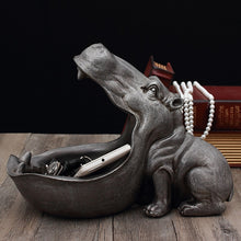 Load image into Gallery viewer, Hippo Storage Statue
