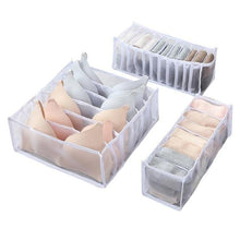 Load image into Gallery viewer, 3 Piece Bedroom Storage Organiser (bras, underwear and more)
