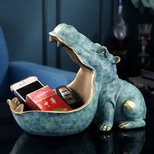 Load image into Gallery viewer, Hippo Storage Statue
